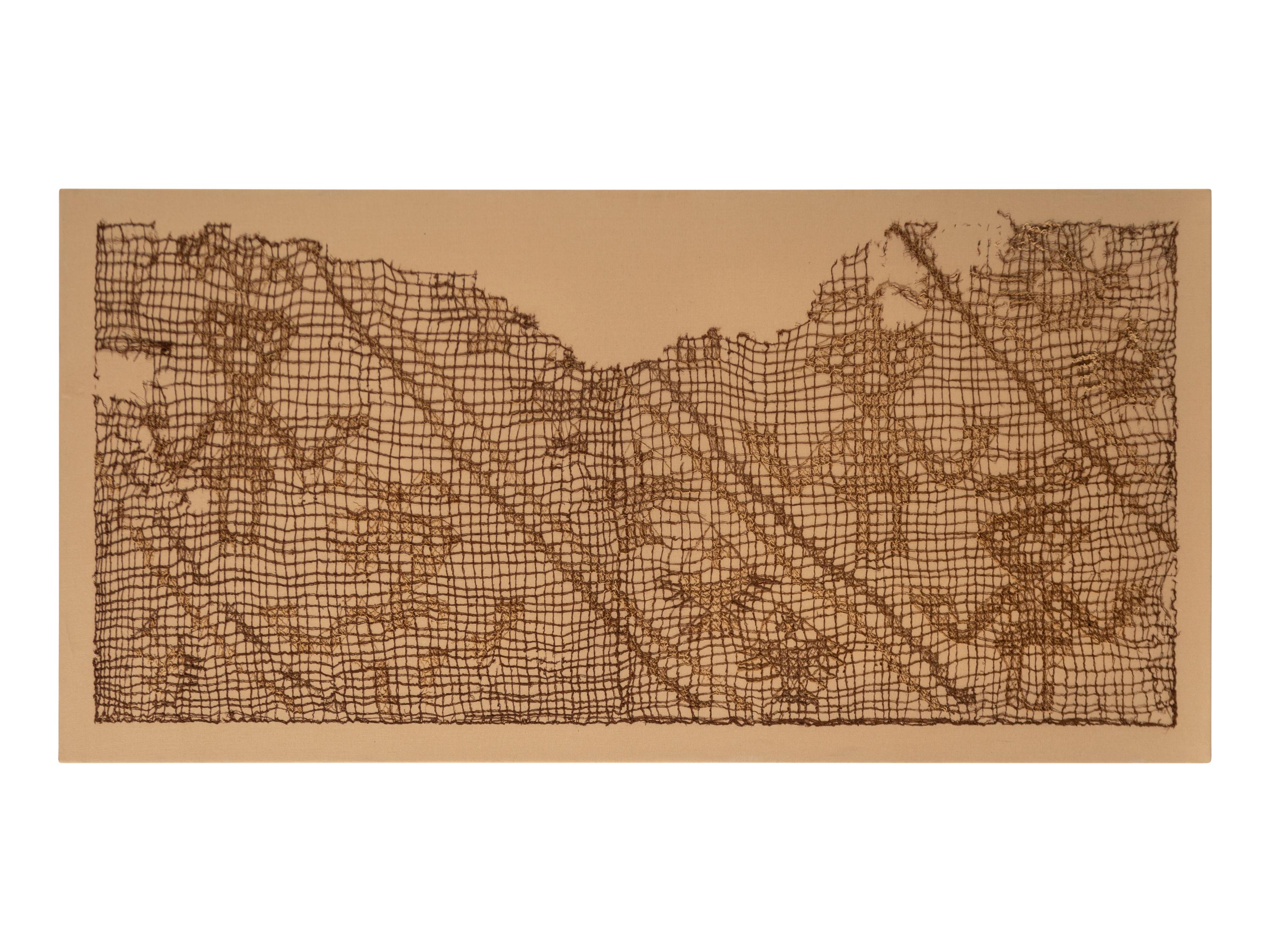 A Framed Chancay Textile Fragment