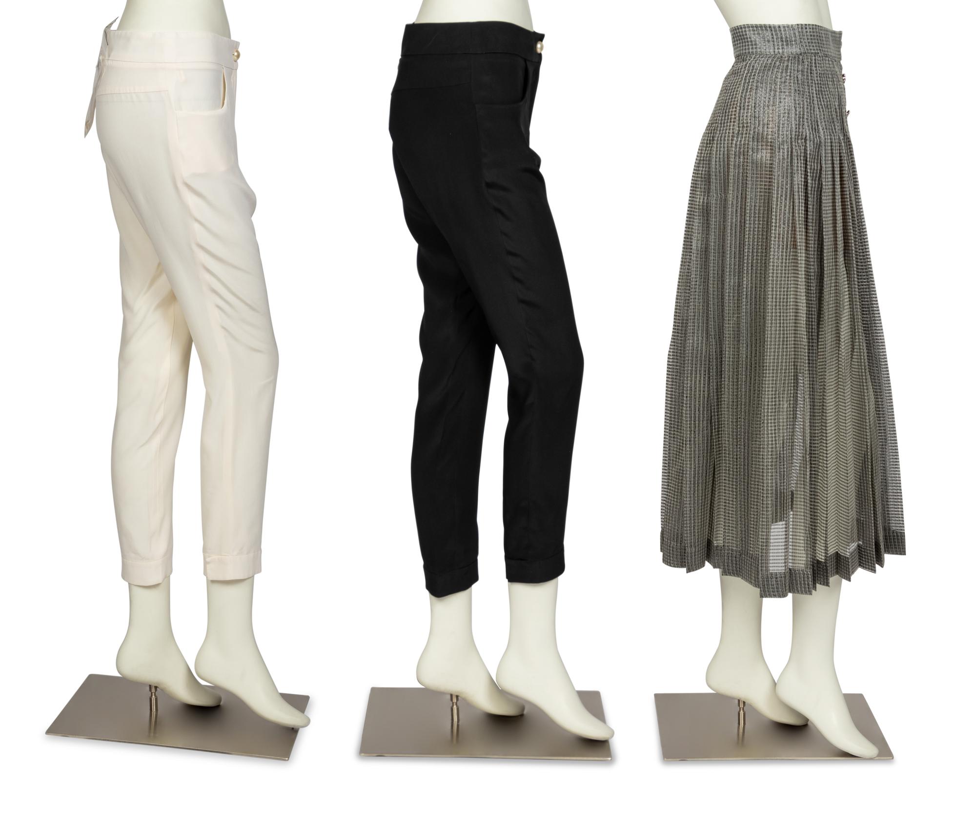 Four Chanel Items: Two Pants, One Skirt, One Belt, 2013-17