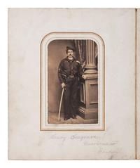 [CIVIL WAR]. A CDV album containing images of Civil War officers including Medal of Honor recipient Perry Wilkes, and others.