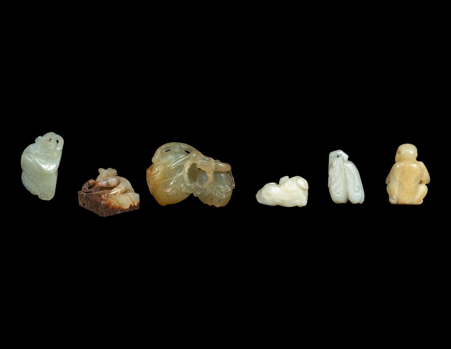 Six Chinese Jade Carvings