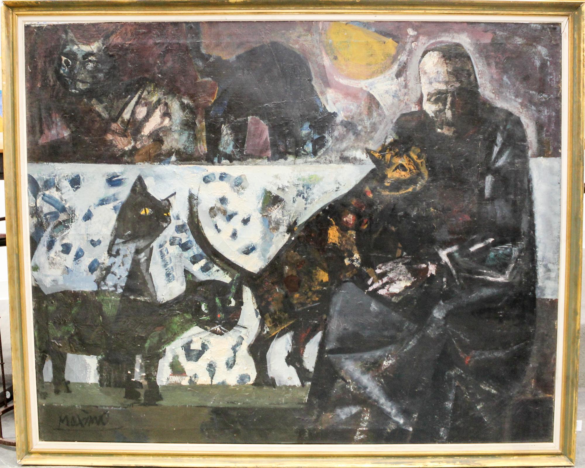 Woman with Cats