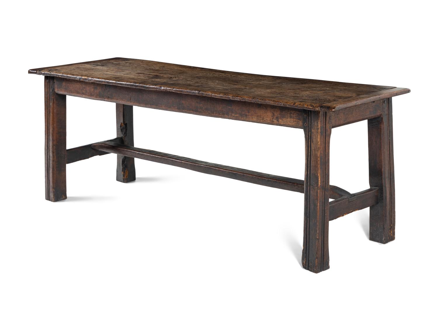 A William and Mary Style Oak Refectory Table