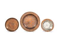Three Tinned Copper Vessels
