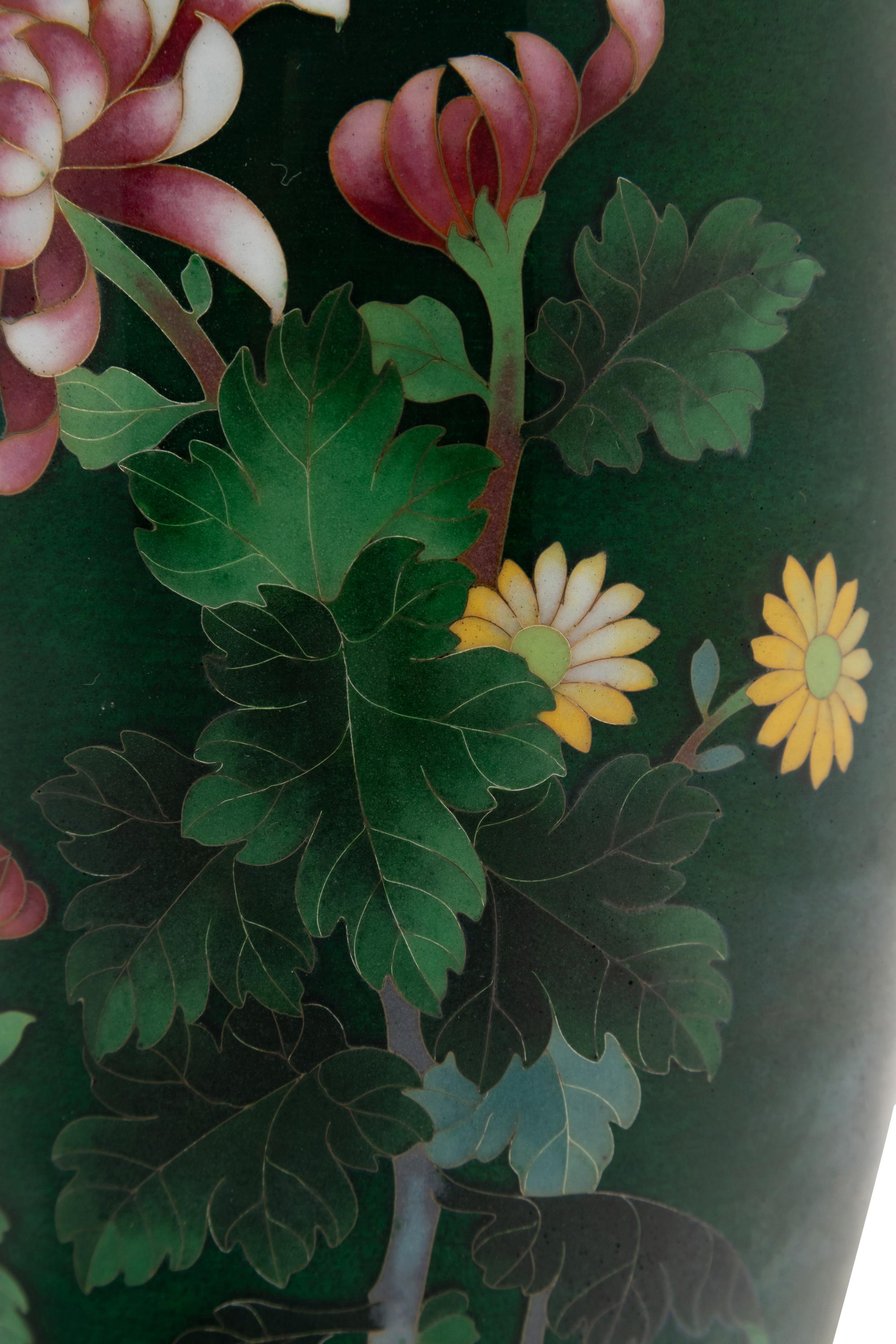 Two Japanese Cloisonné Vases