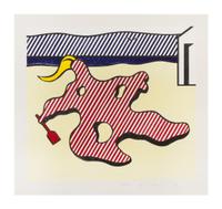 Roy Lichtenstein, (American, 1923-1997), Nude on Beach (from the Surrealist series), 1978