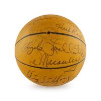 A 1958-59 St. Louis Hawks Team Signed Autograph Basketball (Beckett Authentication Services)