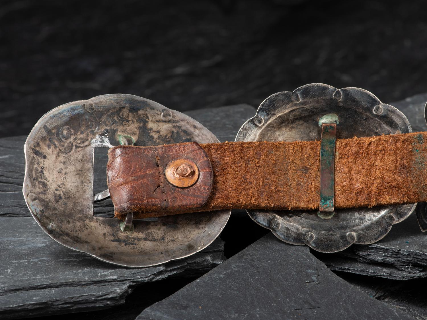 Navajo Silver Concha Belt