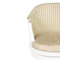 A Louis XVI Style White-Painted Swiveling Bureau Chair