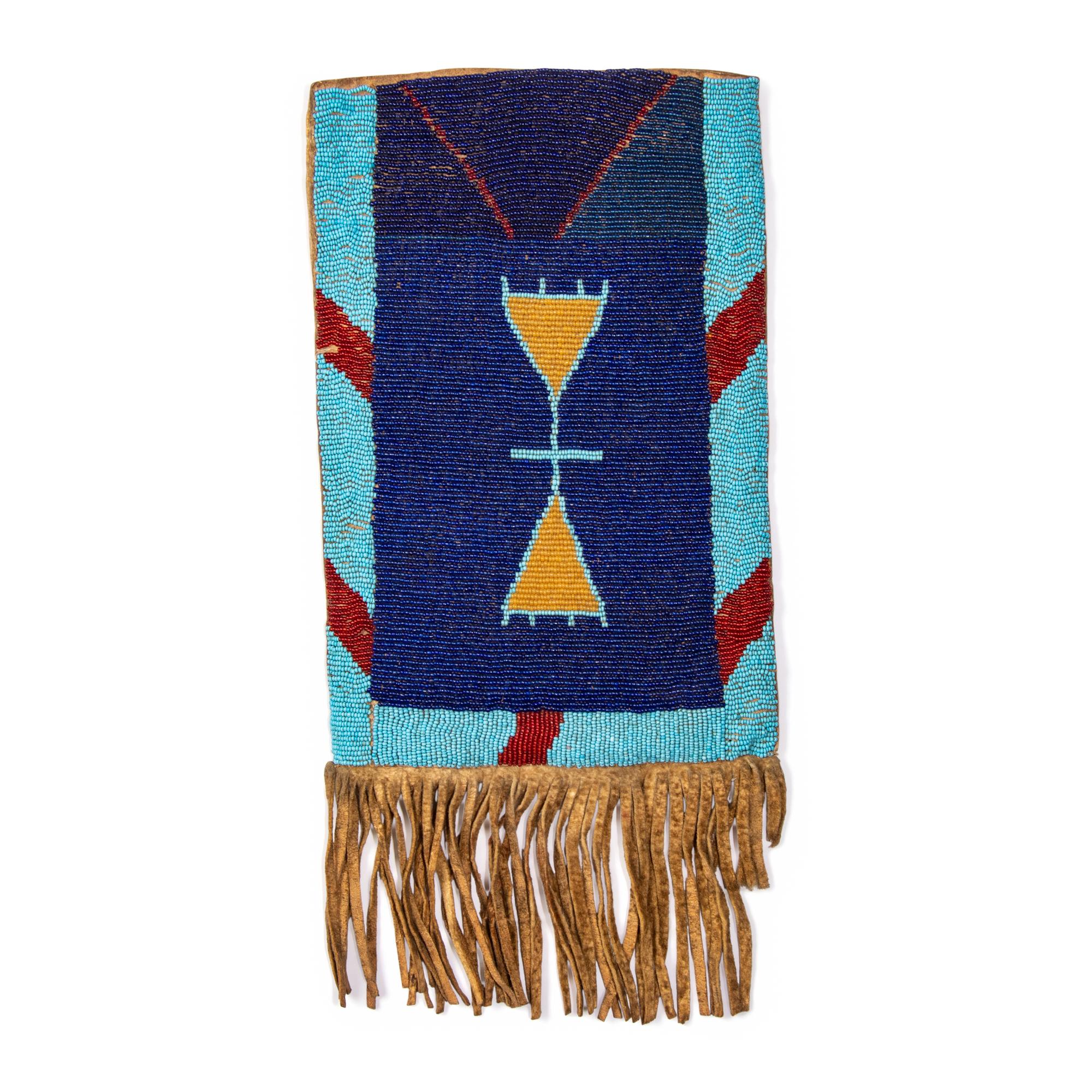 Assiniboine Beaded Hide Bag