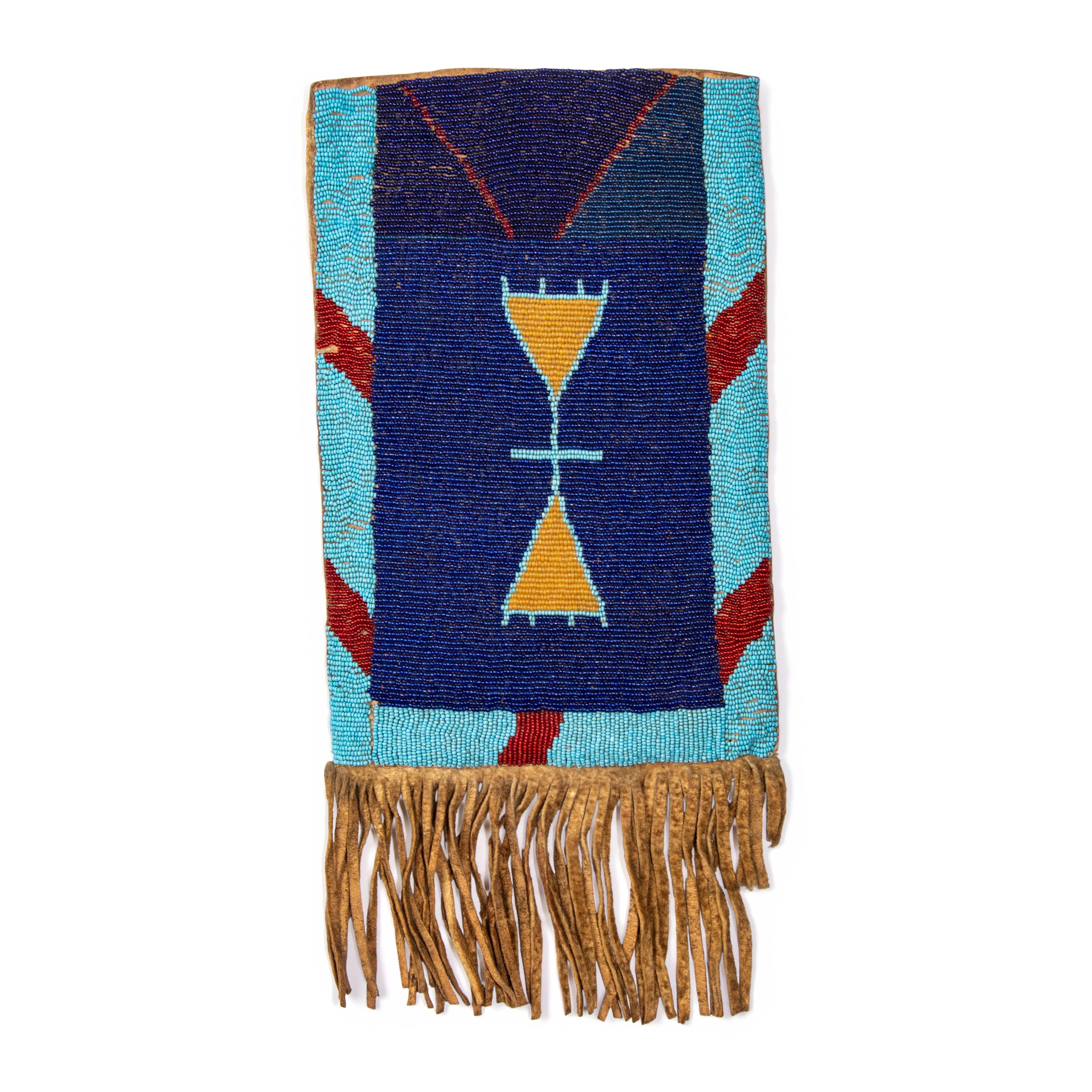 Assiniboine Beaded Hide Bag