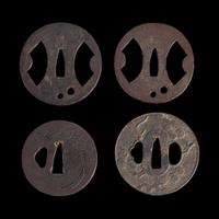 Group of nine Japanese tsuba Meiji period and earlier