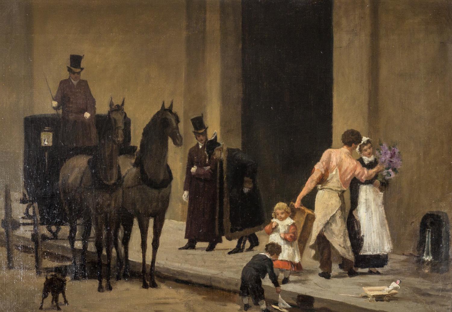 Marie Francois Firmin-Girard, (French, 1838–1921), Street Scene, ca. 1870