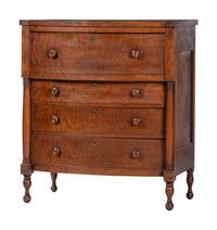 A Federal Cherry Bonnet Chest