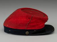 [CIVIL WAR]. 5th New York Veteran Infantry, Duryea's Zouave kepi, identified to James Thomas Westlake with CDV portraits.