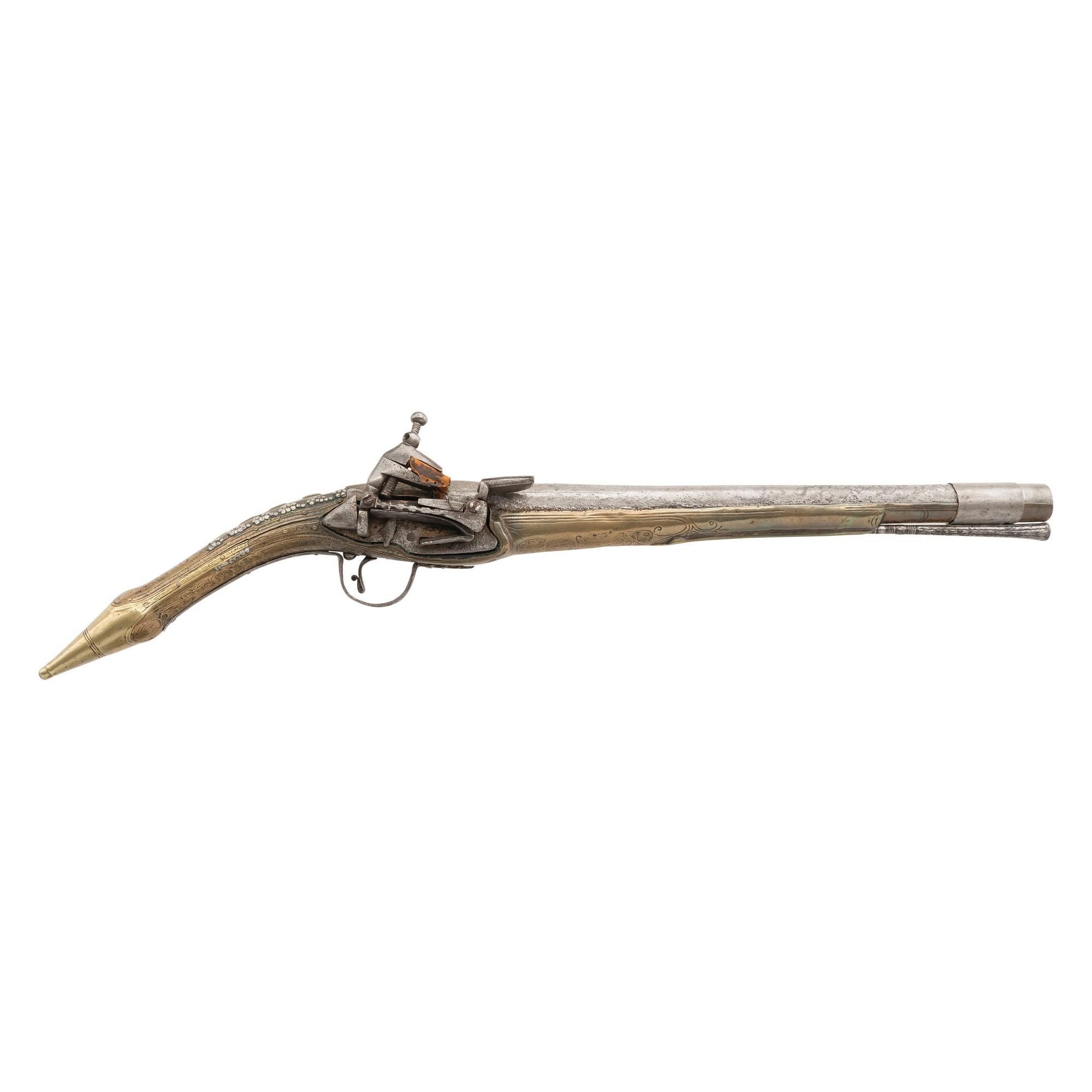 Albanian Rat Tail Miquelet Pistol