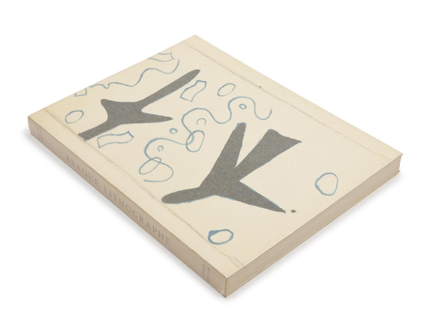 BRAQUE, Georges (1882-1963). Braque Lithographe . Text by Francis Ponge and Fernand Mourlot. Paris: Andre Sauret, 1963.