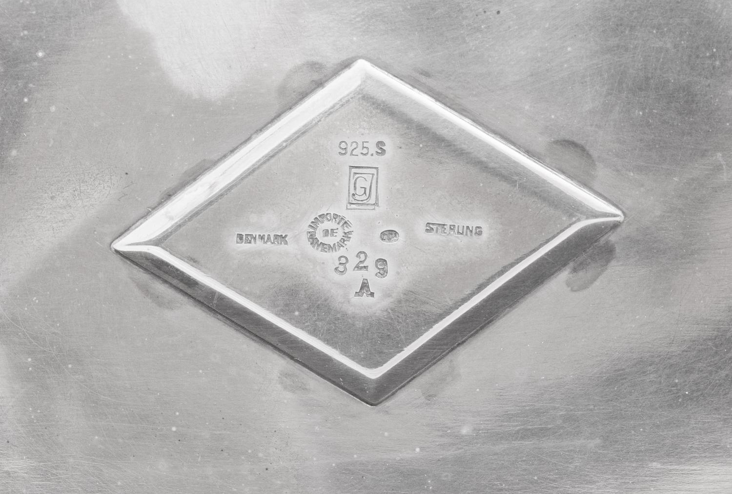 A Johan Rohde Designed Georg Jensen Silver Table Casket