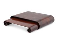 Two Chinese Hardwood Scroll-Form Stands