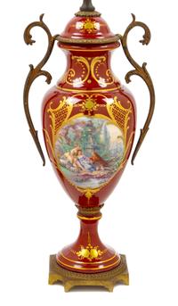 A Sevres Style Porcelain Urn