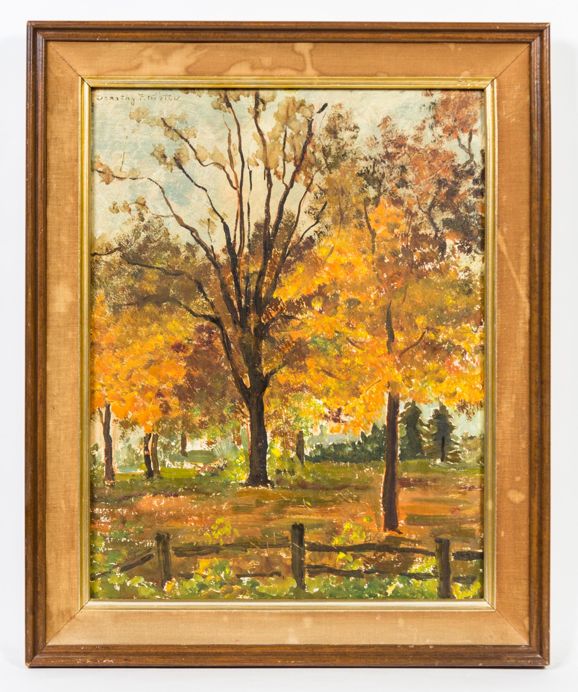 Dorothy F. Kirsten, (American, 1910-1992), Untitled (Autumn Landscape)