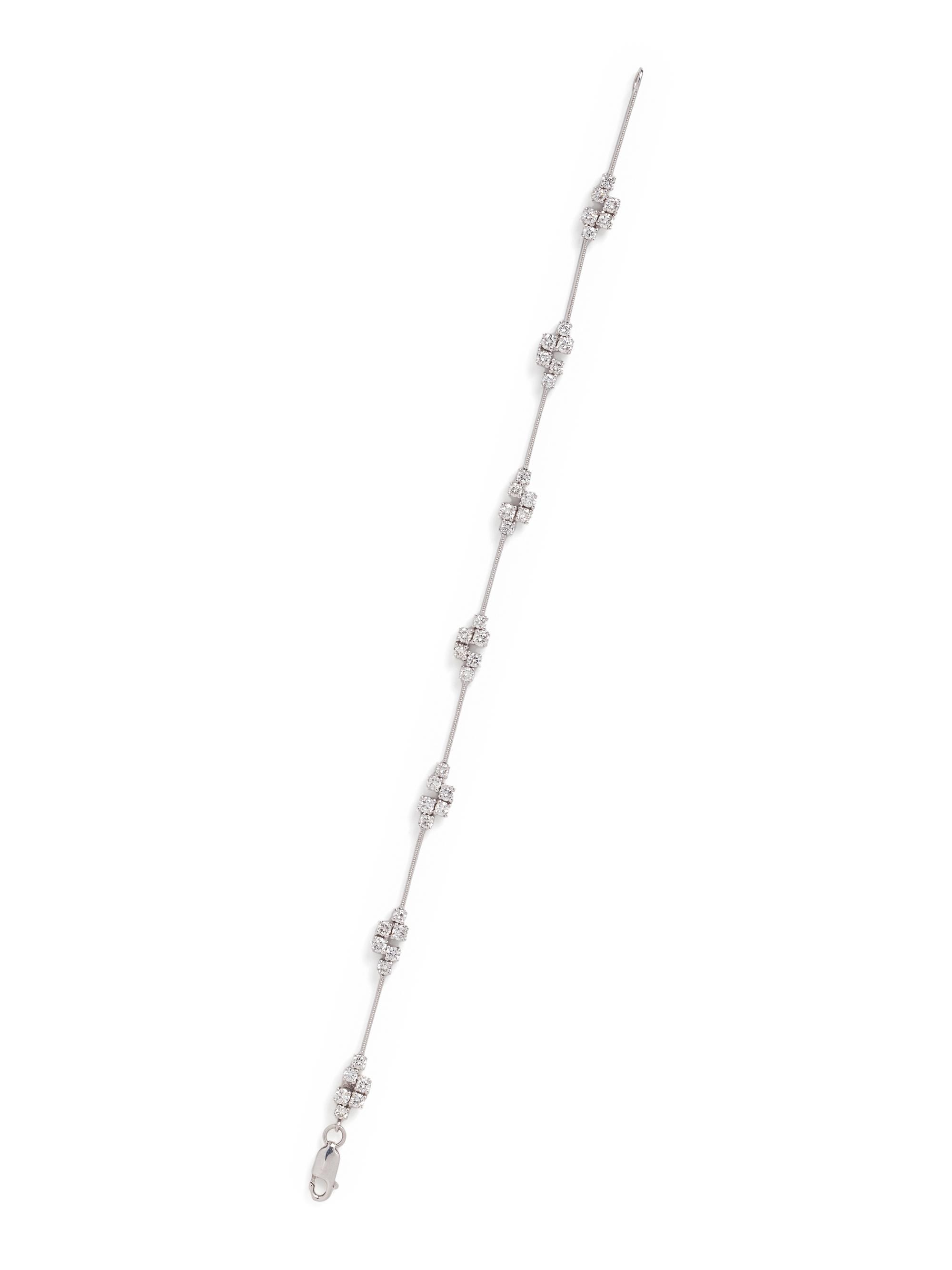 WHITE GOLD AND DIAMOND BRACELET