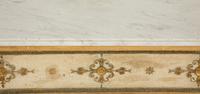 A Neoclassical Painted and Parcel Gilt Marble Top Console Table