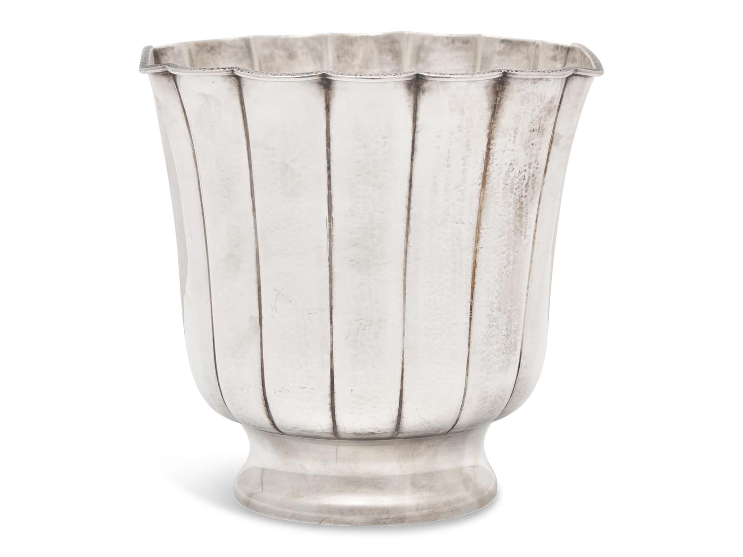 A Buccellati Sterling Silver Bottle Cooler