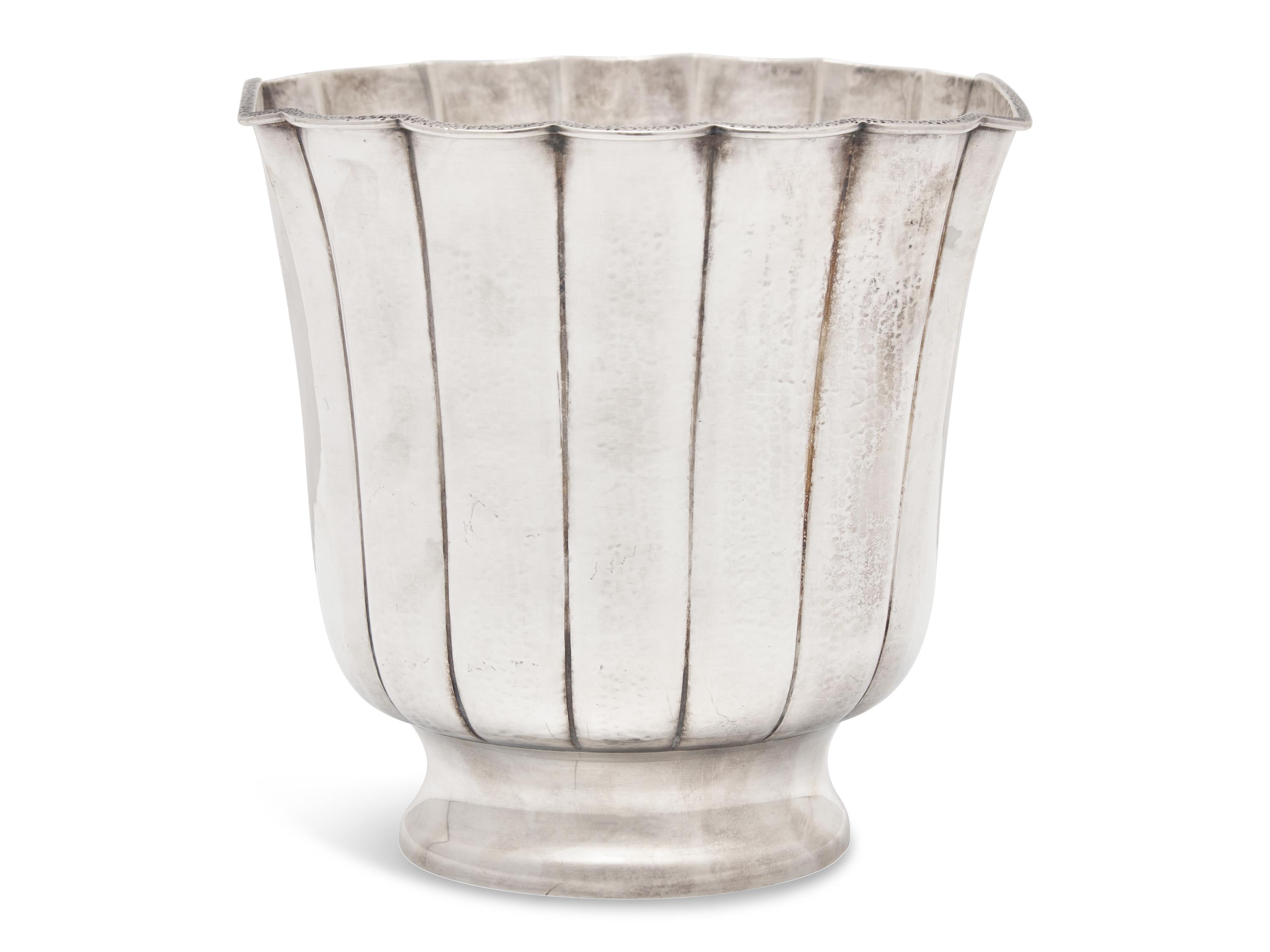 A Buccellati Sterling Silver Bottle Cooler