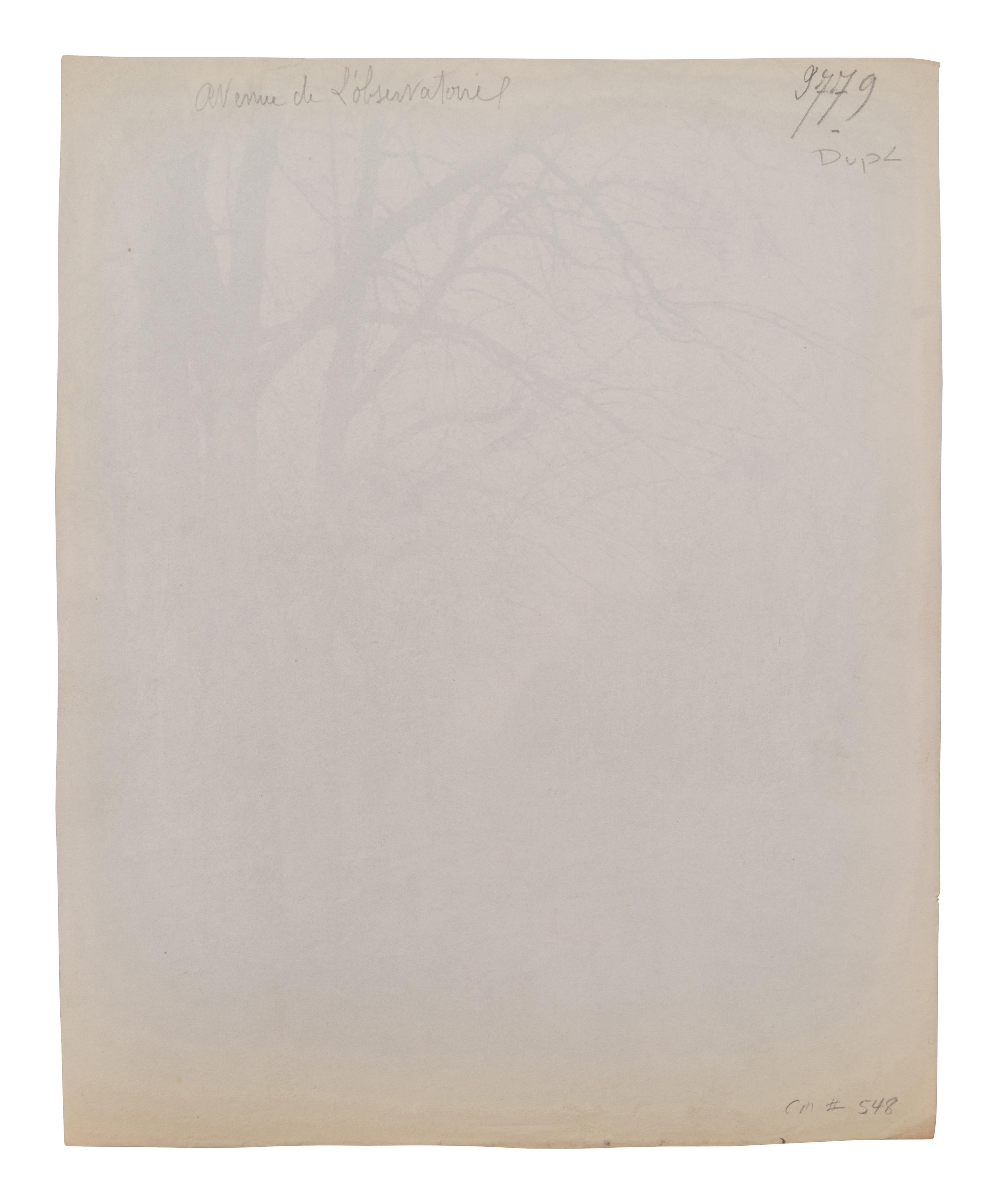A group of five photographs depicting Paris ( Les Archives - rue des Francs Bourgeois , 1899-1900; Annexe de l'Hôtel Dieu, rue de la Bucherie, cour Saint Julien , 1902-1903; H ô tel de Chanac [cour], 127 rue de Grenelle , 1907; Saint-M é dard, 1926; Avenue de l'Observatoire , 1899-1900)