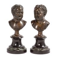 Two French Bronze Busts Height 9 3/4 inches. — 19TH/20TH CENTURY