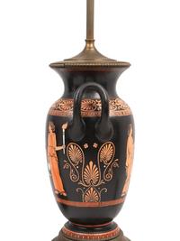 A Pair of Graeco-Roman Style Pottery Urns Mounted as Lamps