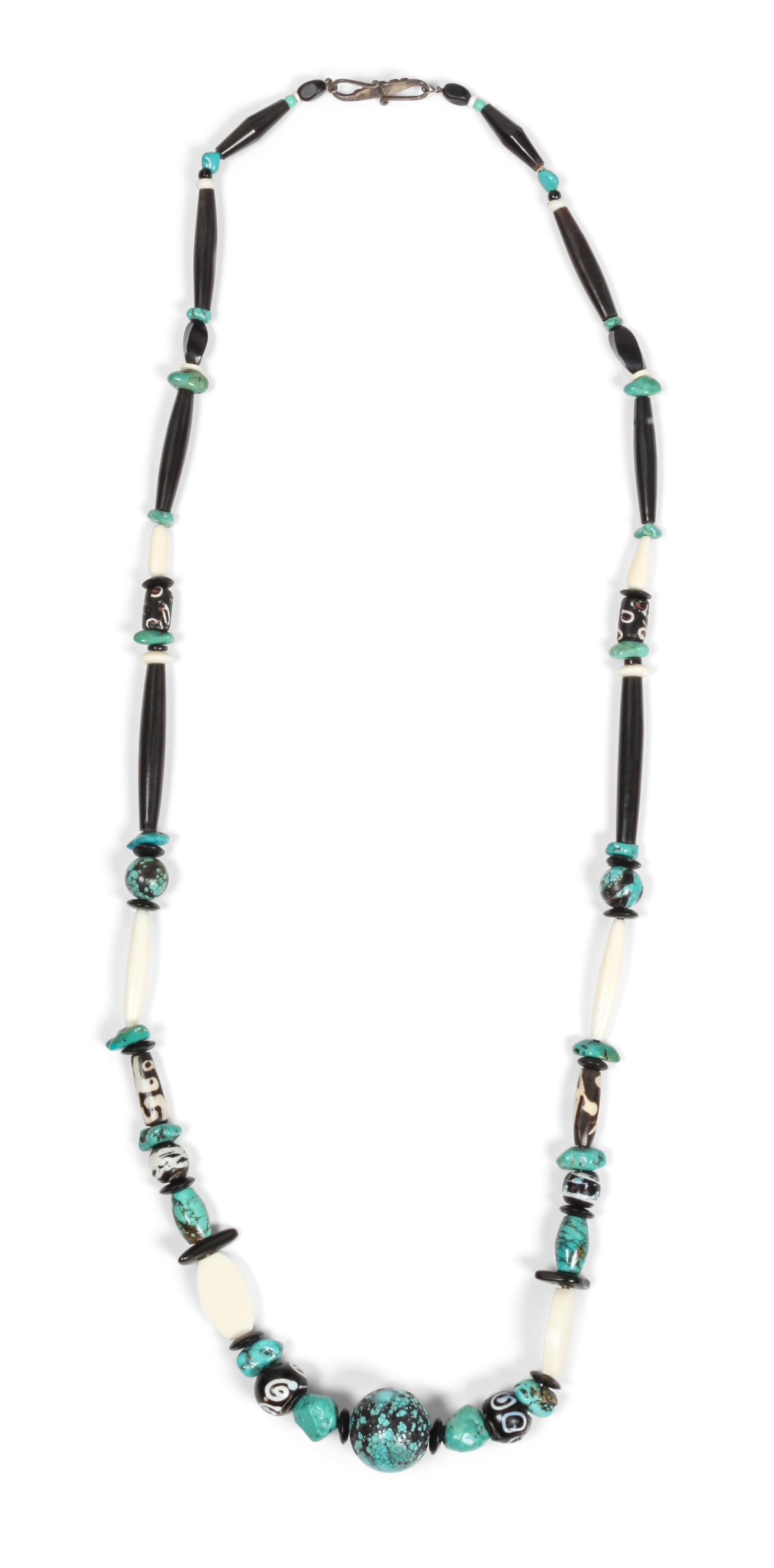 A Trade Bead Necklace Length 36 inches.