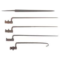 5 Relic US Socket Bayonets including ones altered to Pike and Body Hook