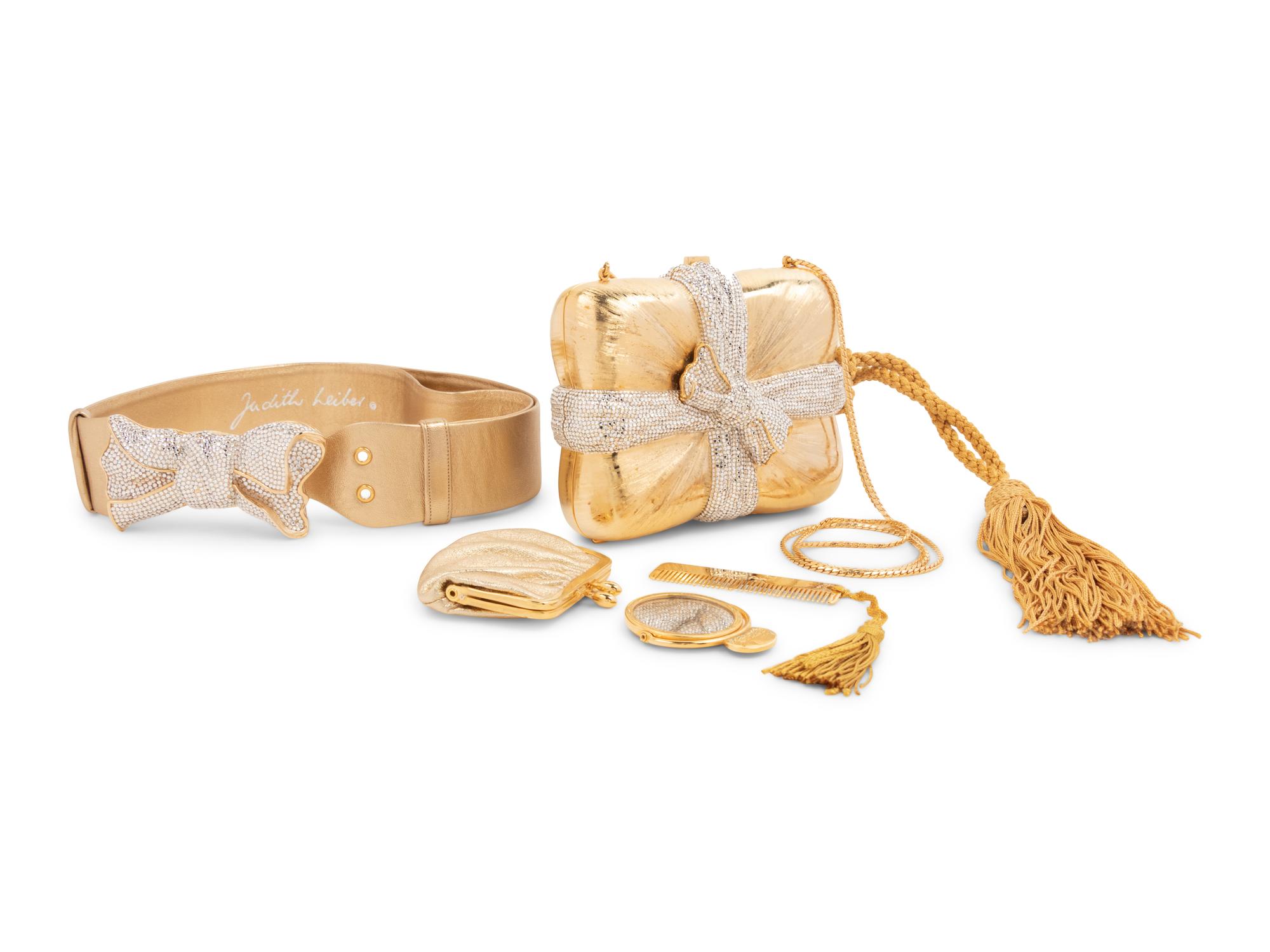 Two Judith Lieber Pieces: One Minaudière and One Belt