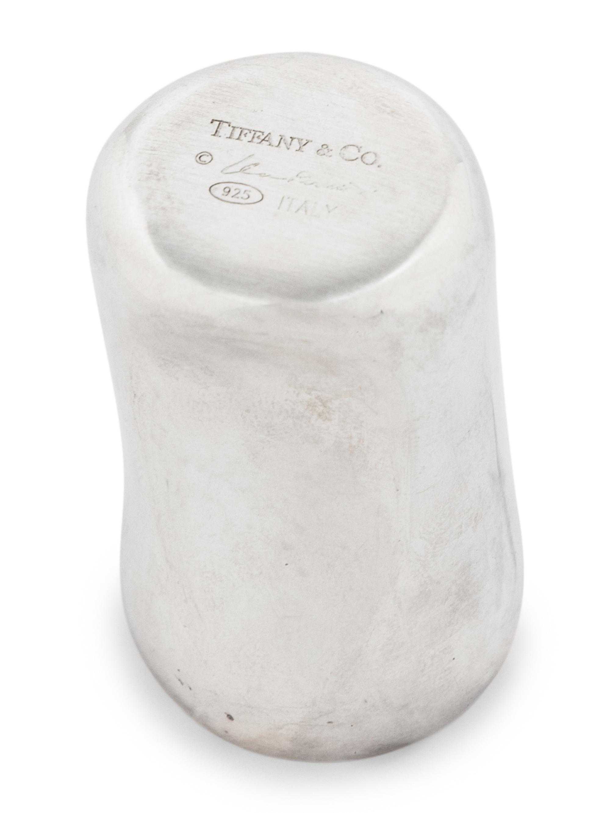 A Set of Four Elsa Peretti for Tiffany and Co. Silver Cordials