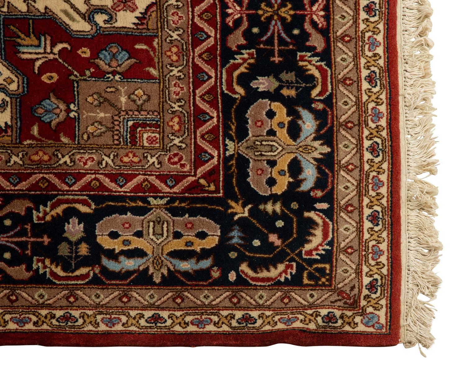An Indo-Heriz Wool Carpet