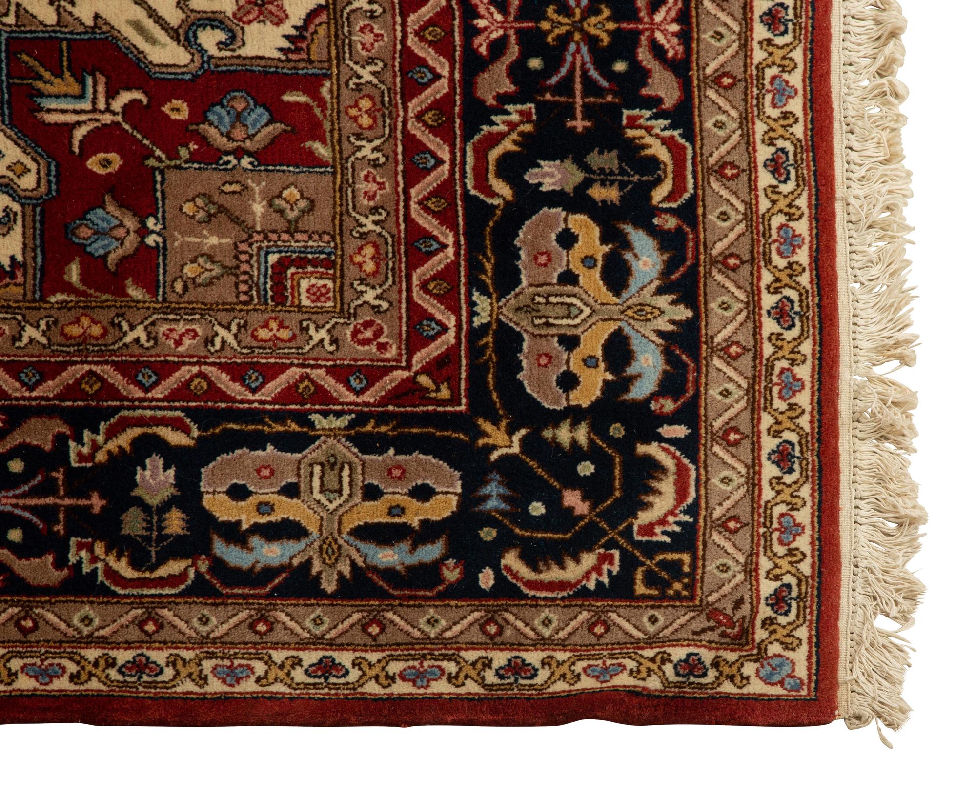An Indo-Heriz Wool Carpet