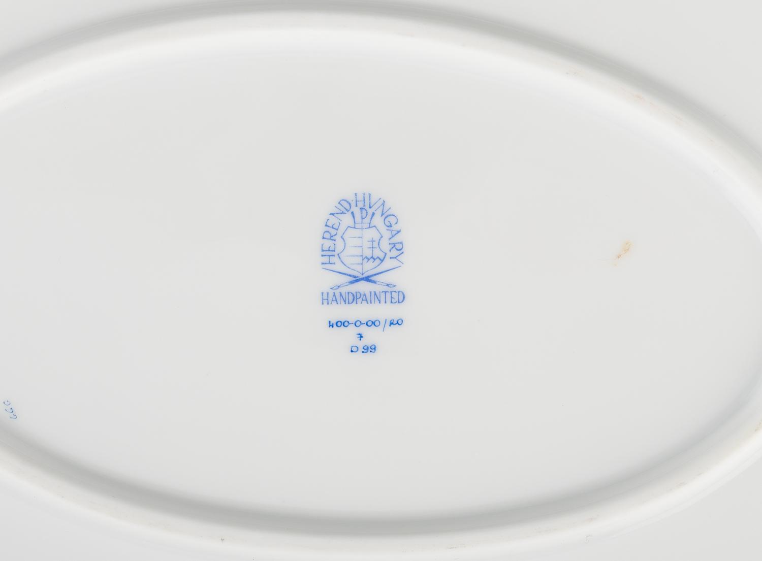 A Herend Porcelain Rothschild Bird Tray