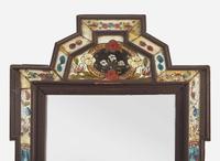 A small courting mirror, Northern European, late 18th century