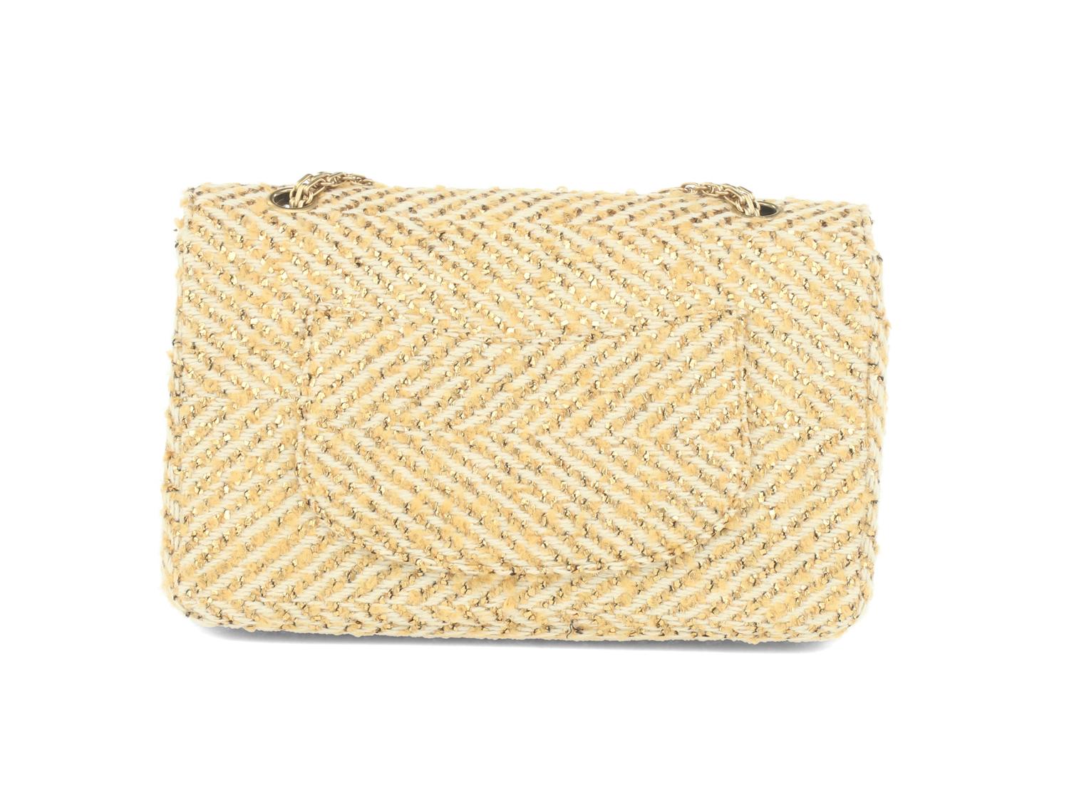 Chanel Metallic Tweed Flap Bag