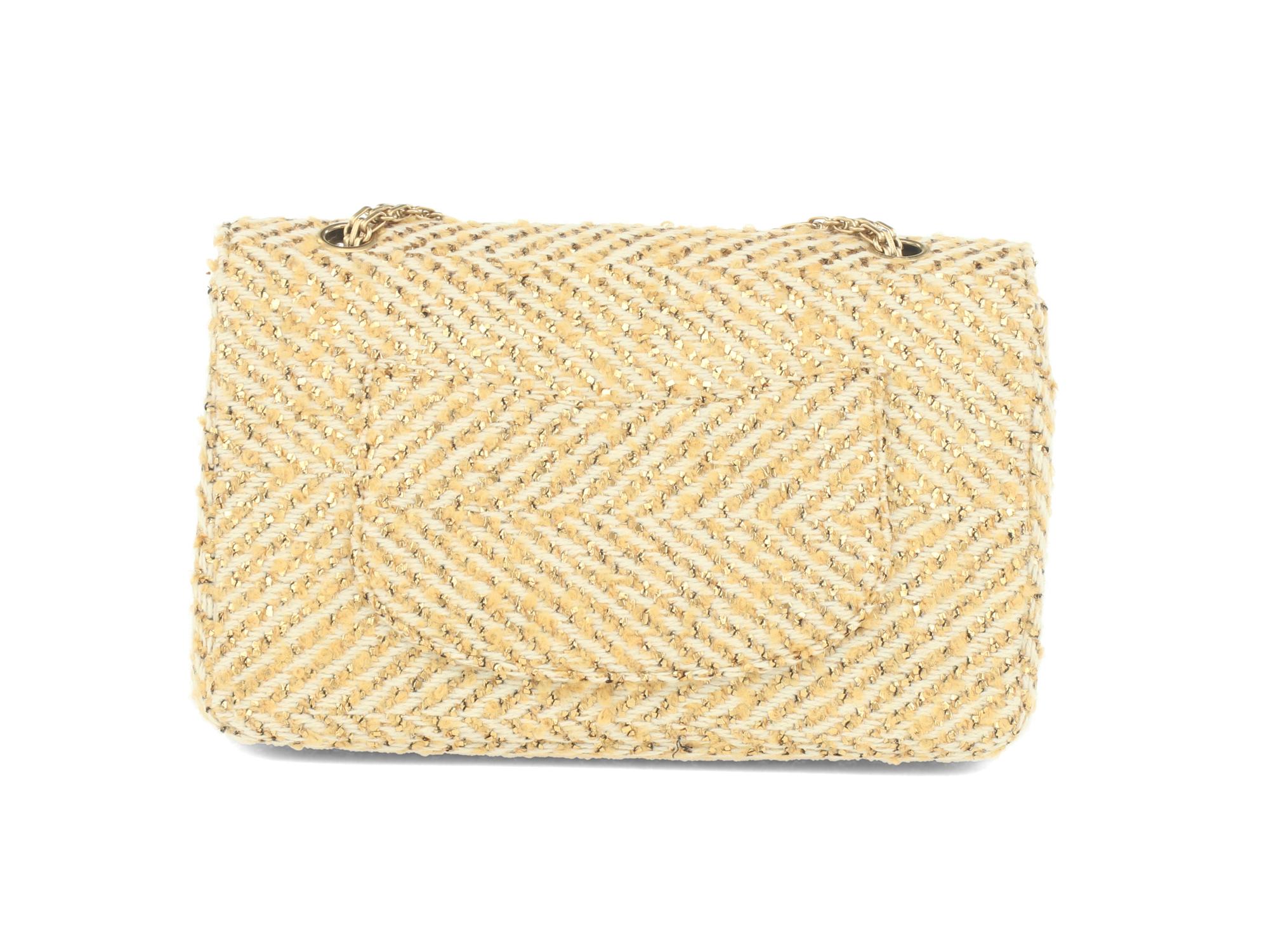 Chanel Metallic Tweed Flap Bag