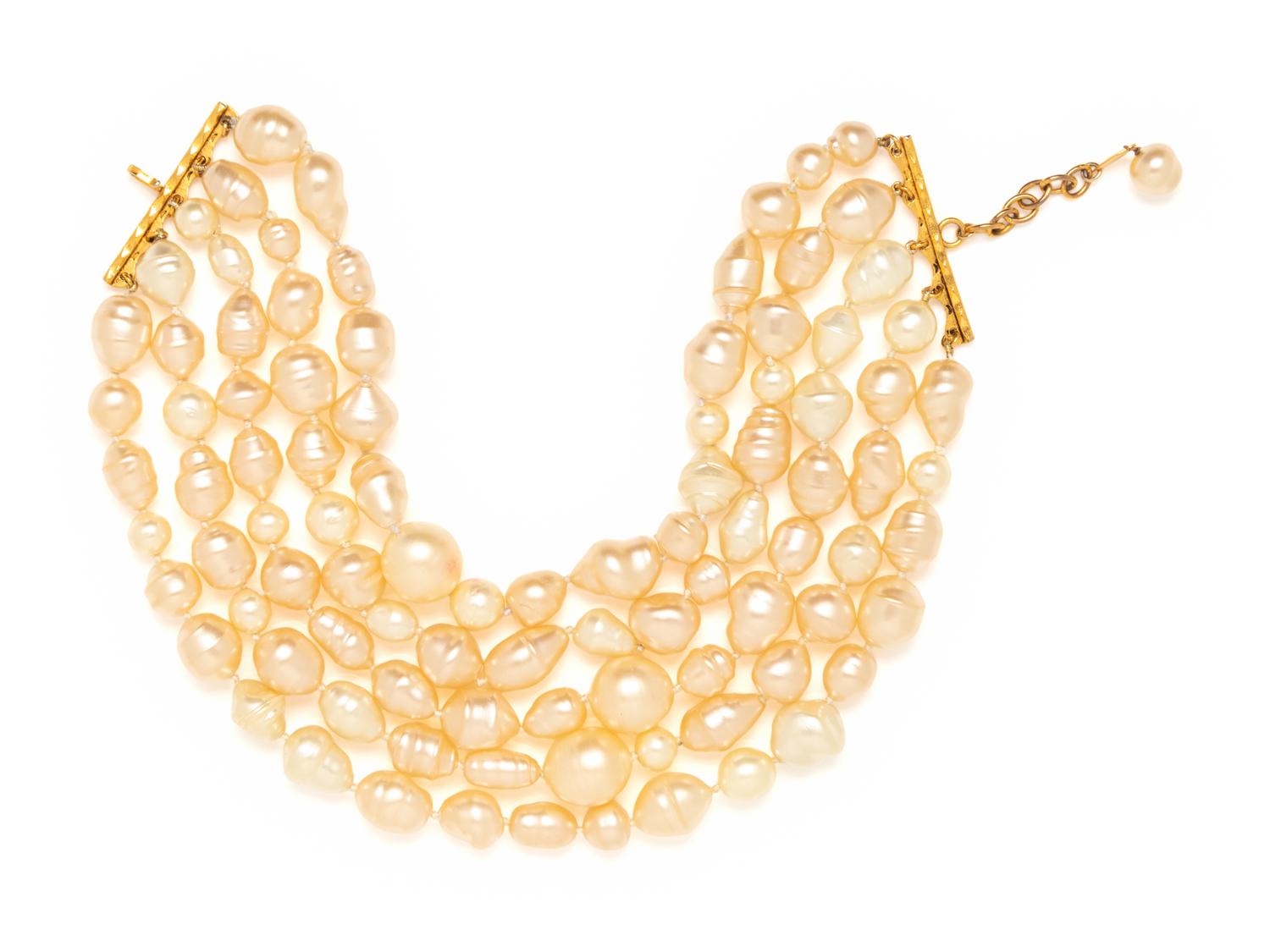Chanel, Gripoix Pearl Collar Necklace
