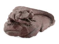 An Italian Carved Red Porphyry Crocodile