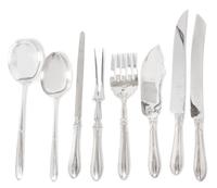 An American Silver Flatware Service for Twelve, Sheffield Silver Co., Brooklyn, NY, 20th century, comprising: 12 tablespoons 12 soup sp