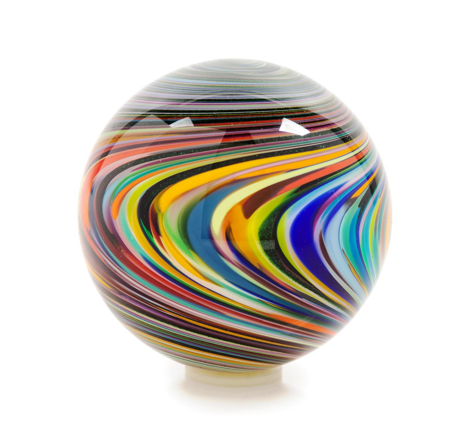 Mark Matthews, (American, b. 1948), Large Art Glass Marble