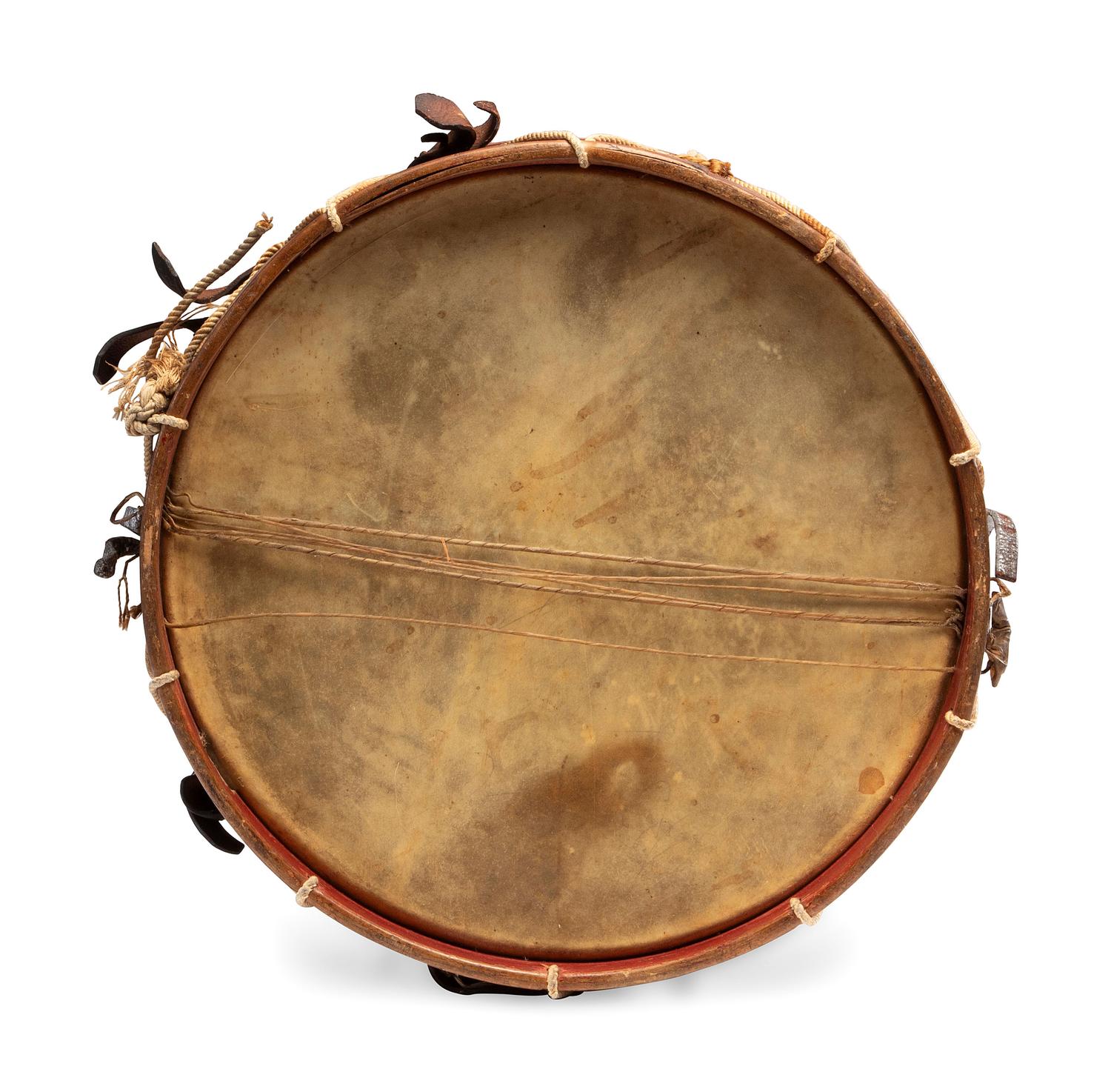 A War of 1812 Painted Militia Drum