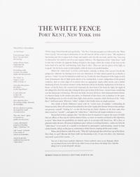 Paul Strand, (American, 1890-1976), The White Fence