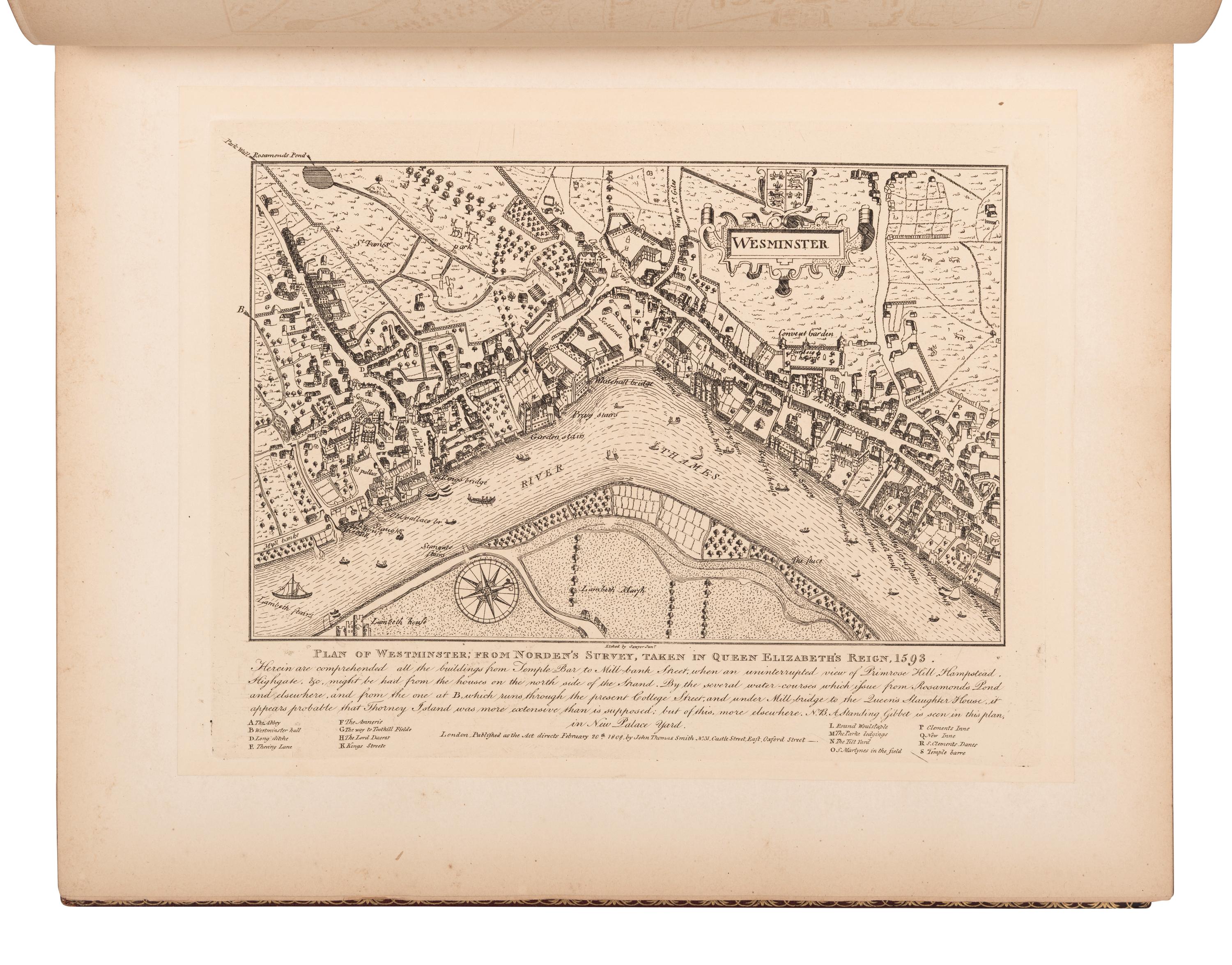 WESTALL, William (1781-1850) and Samuel OWEN (ca 1769-1857). Picturesque Tour of the River Thames. London: R. Ackermann, 1828.
