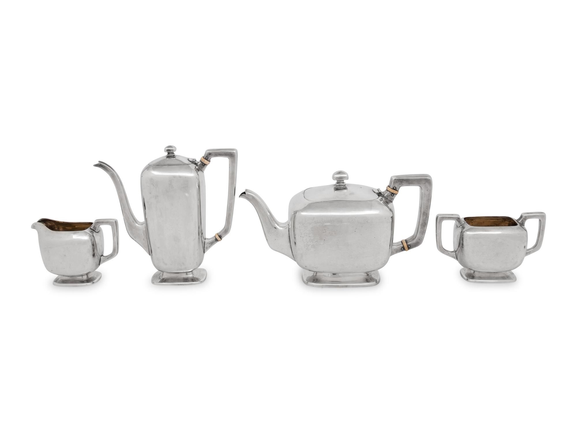 An American Silver Four-Piece Tea and Coffee Service