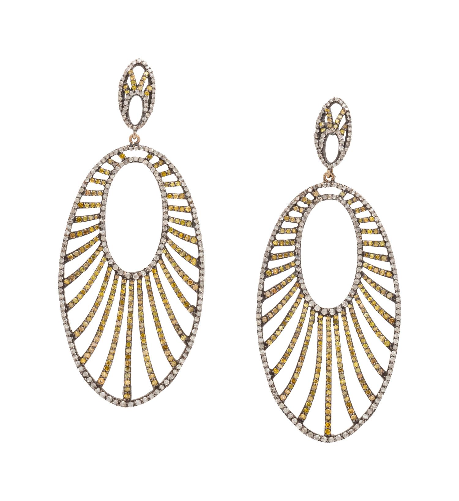 DIAMOND AND COLORED DIAMOND EARRINGS